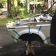 Test-fitting the fender flares.